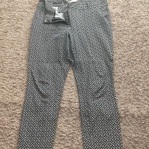 Black/white patterned pants